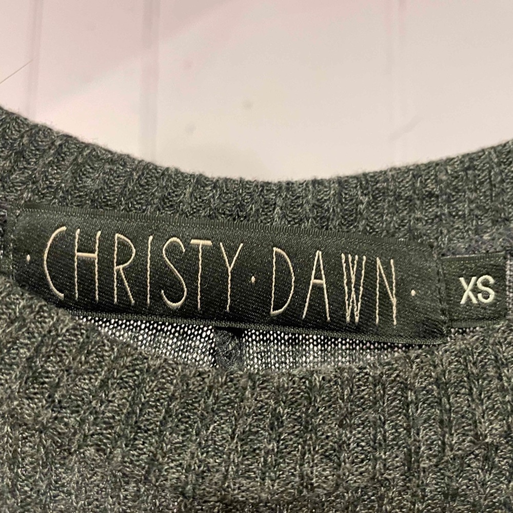 Christy Dawn long sleeve long grey heather dress XS